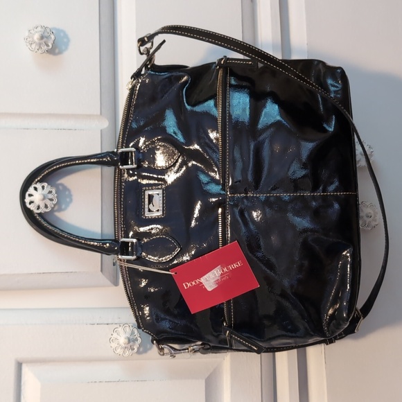 Dooney and Bourke Patent Leather Satchel - Picture 1 of 10